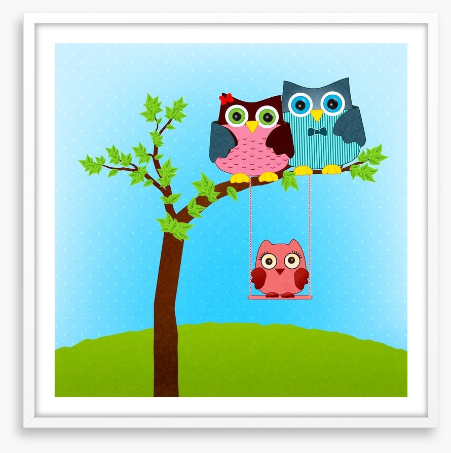 Baby owl swing