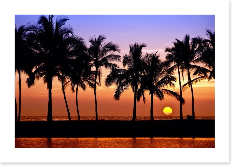 Anaehoomalu Bay sunset, Hawaii