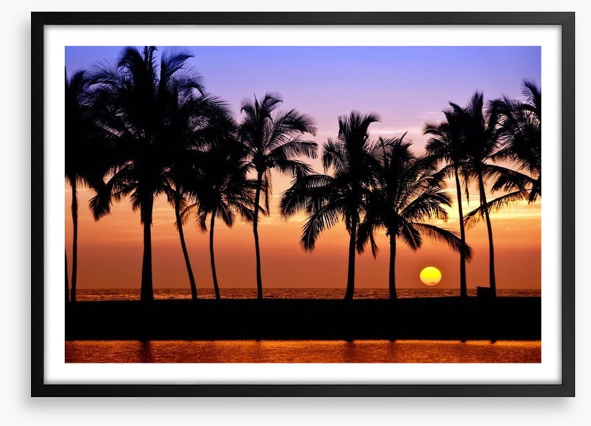 Anaehoomalu Bay sunset, Hawaii