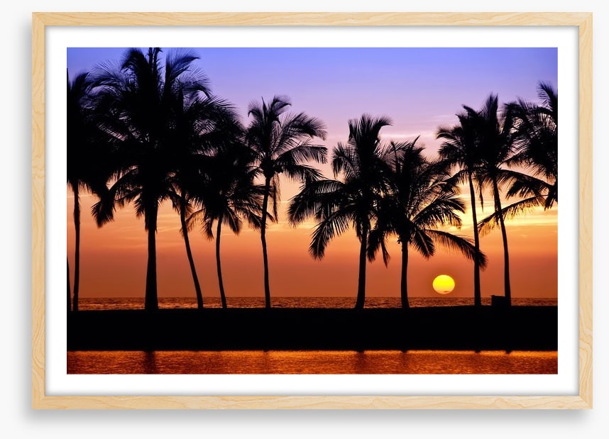 Anaehoomalu Bay sunset, Hawaii