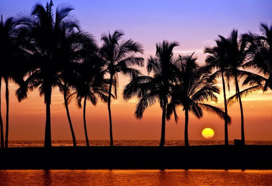 Anaehoomalu Bay sunset, Hawaii