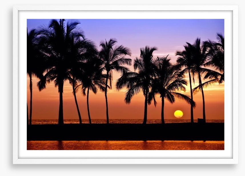 Anaehoomalu Bay sunset, Hawaii