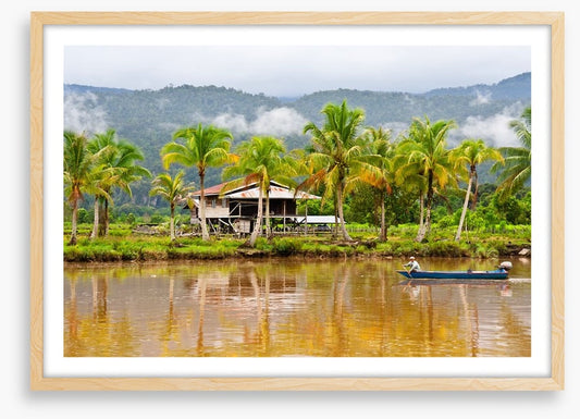 Boating in Borneo