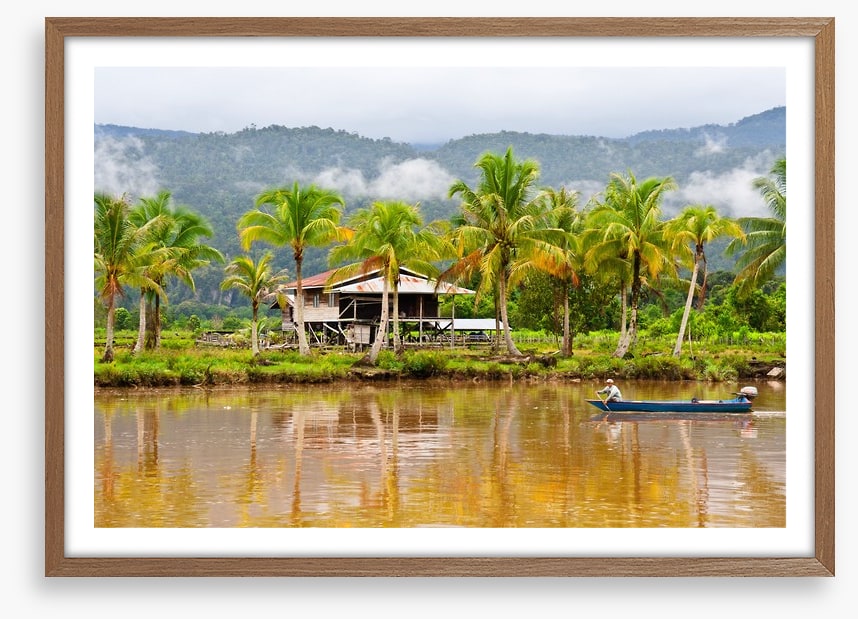 Boating in Borneo