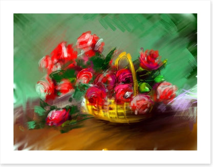 Basket of roses