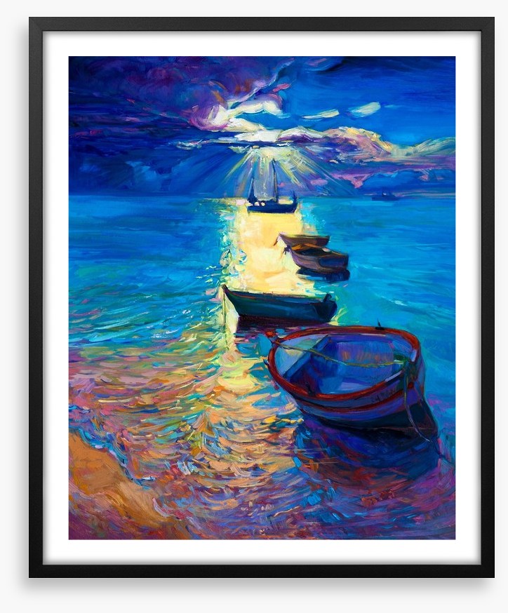 Moonlight boats