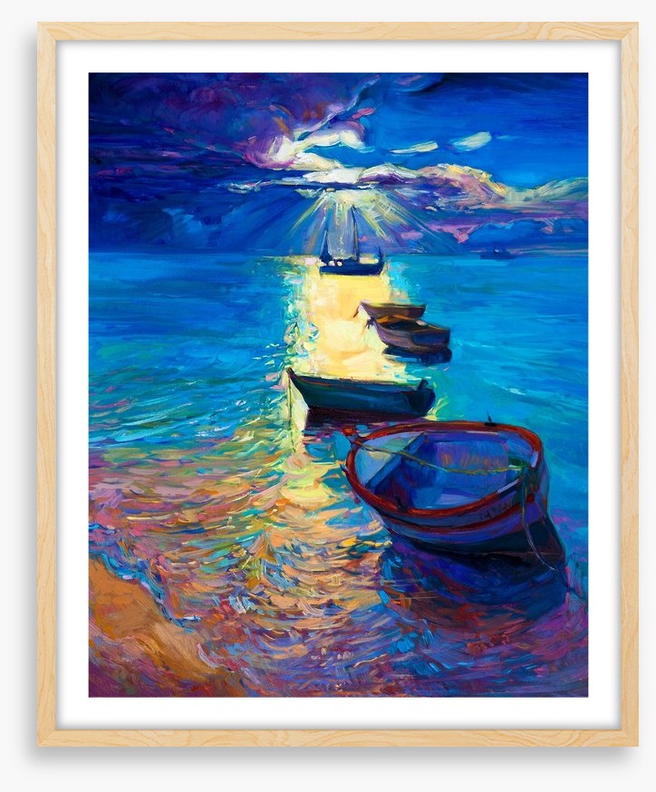Moonlight boats
