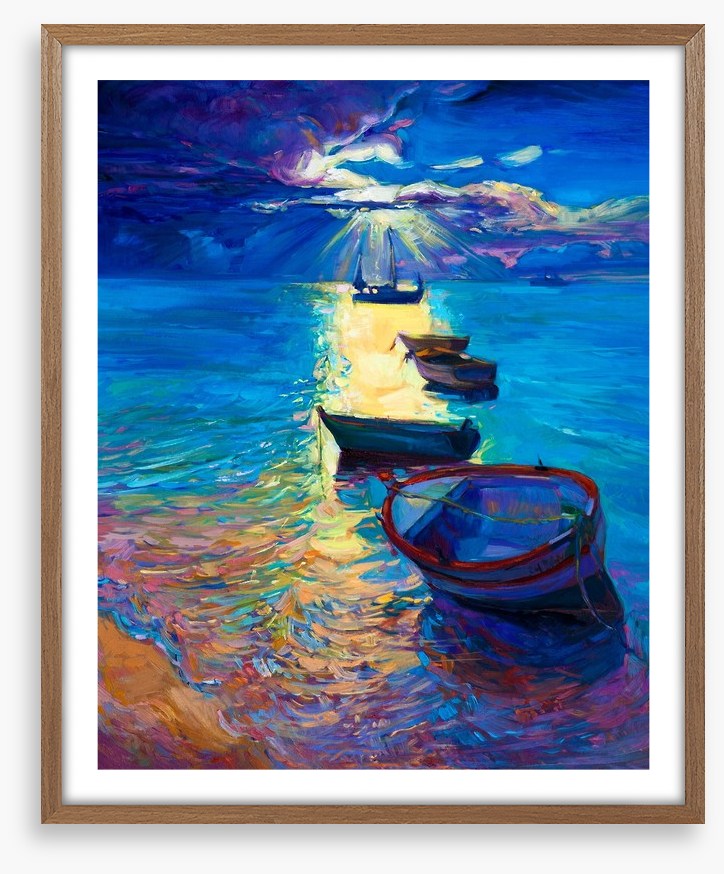 Moonlight boats