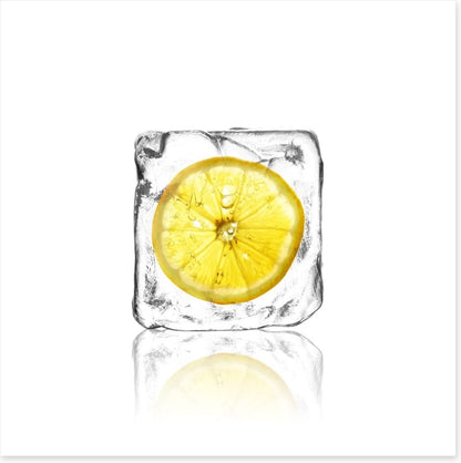 Lemon in ice