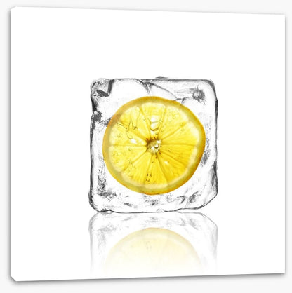 Lemon in ice