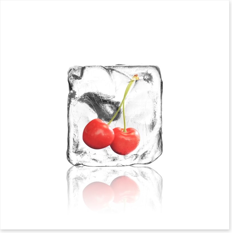 Cherry in ice