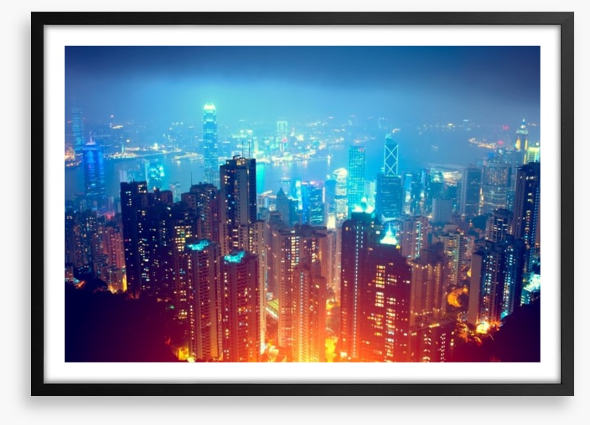 Hong Kong city lights