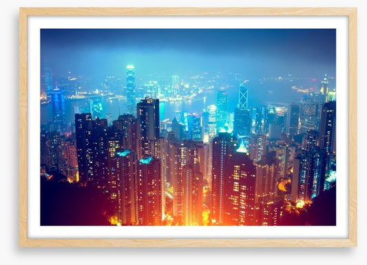 Hong Kong city lights