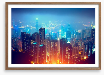 Hong Kong city lights