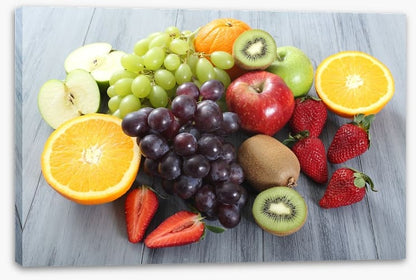 Fruit on the grey table