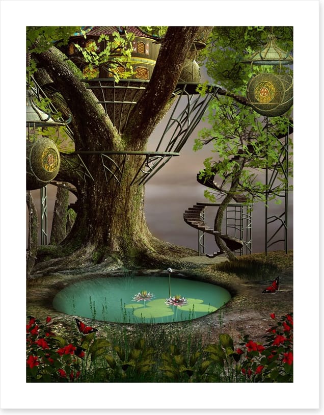 Mystic pond treehouse
