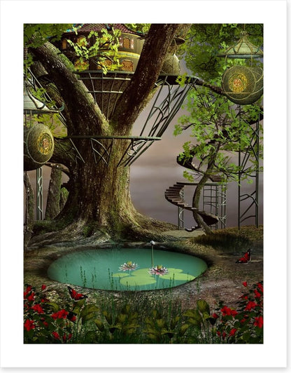 Mystic pond treehouse