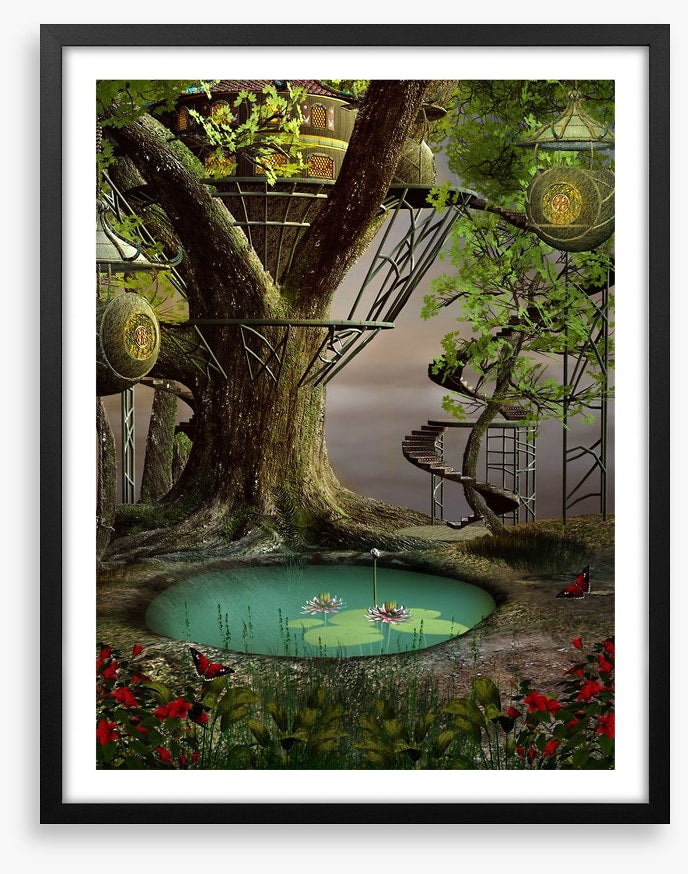 Mystic pond treehouse