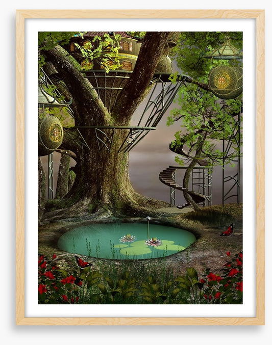 Mystic pond treehouse