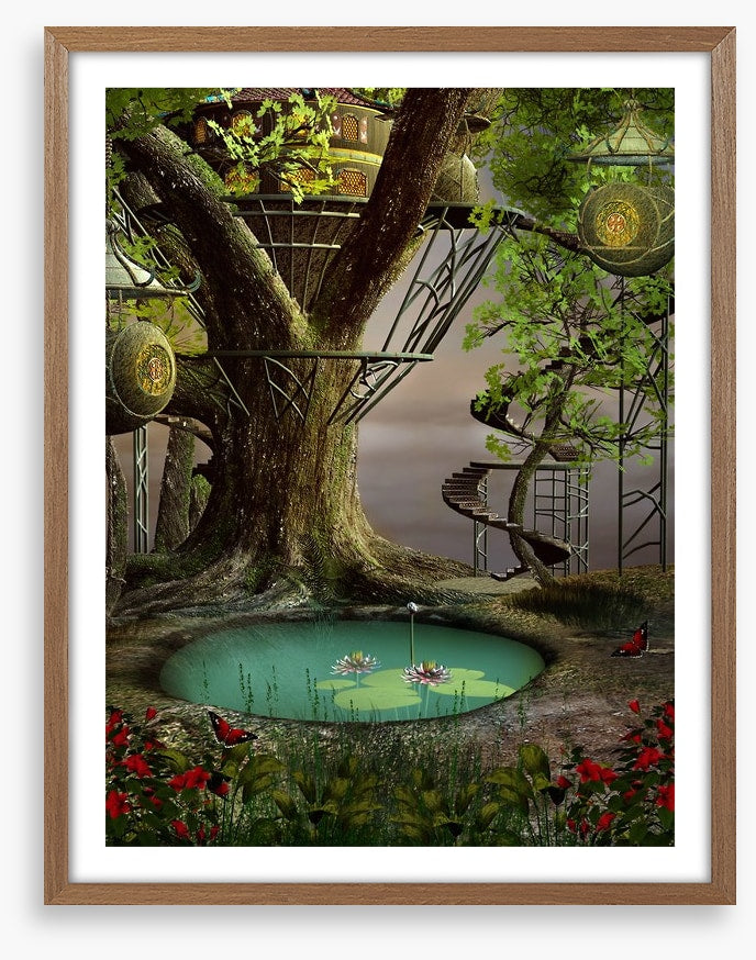 Mystic pond treehouse