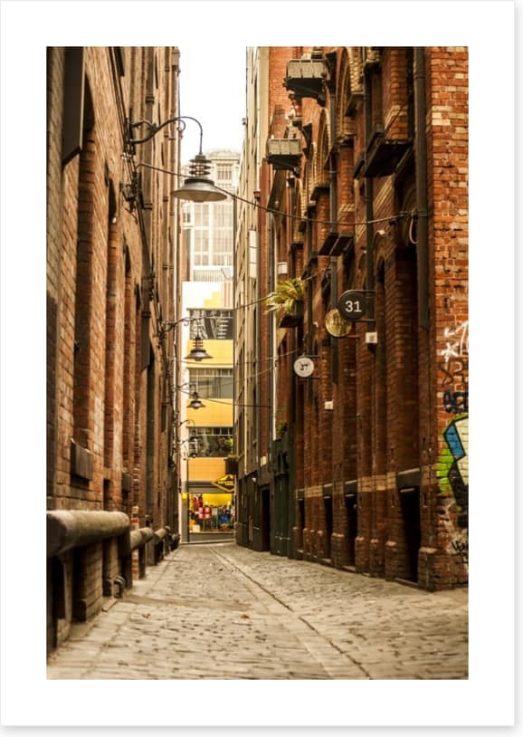 Cobbled lanes of Melbourne