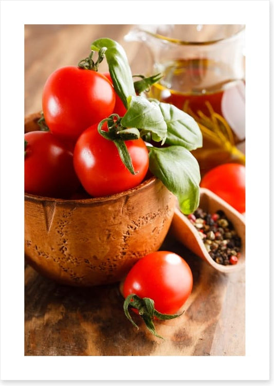 Tomatoes and basil