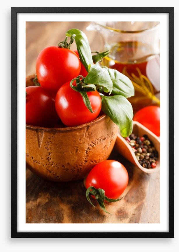 Tomatoes and basil