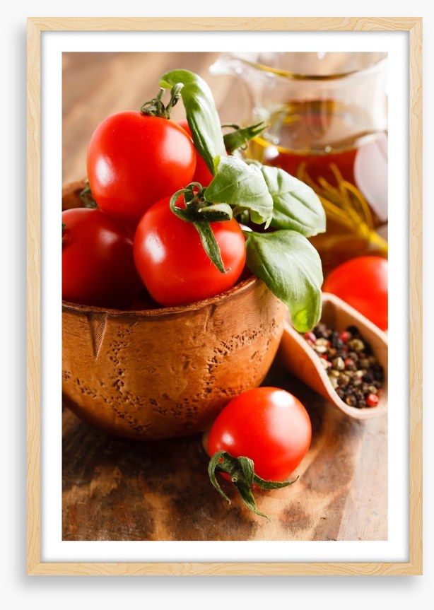 Tomatoes and basil