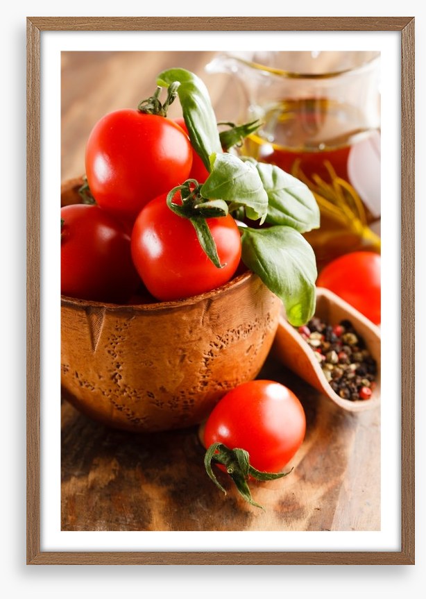 Tomatoes and basil