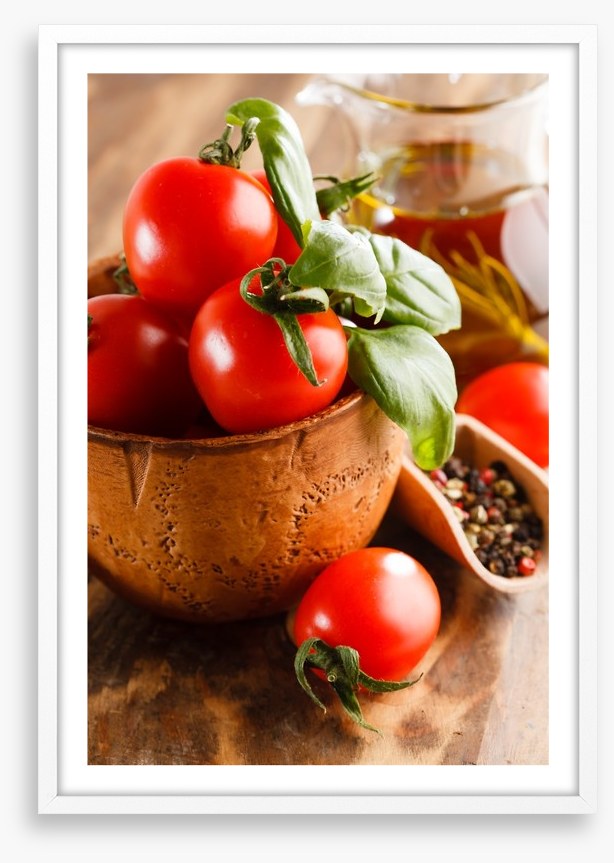 Tomatoes and basil