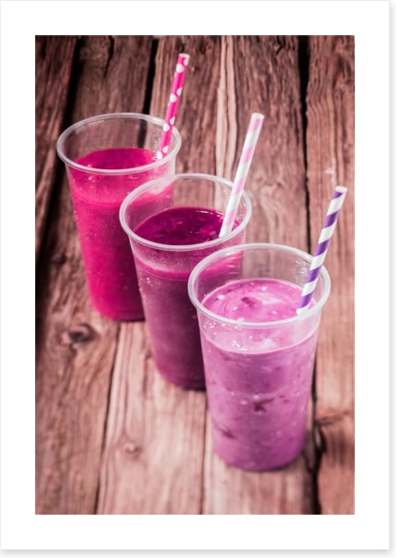Pink berry smoothie