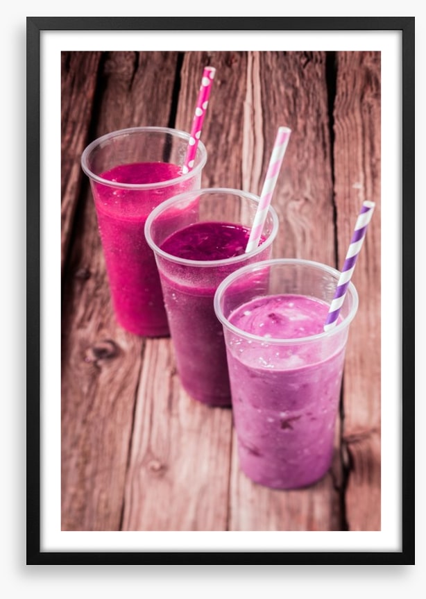 Pink berry smoothie