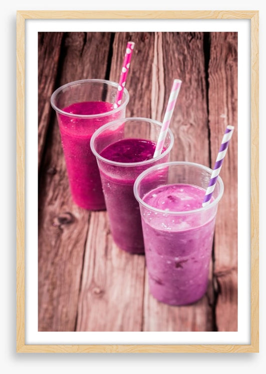 Pink berry smoothie