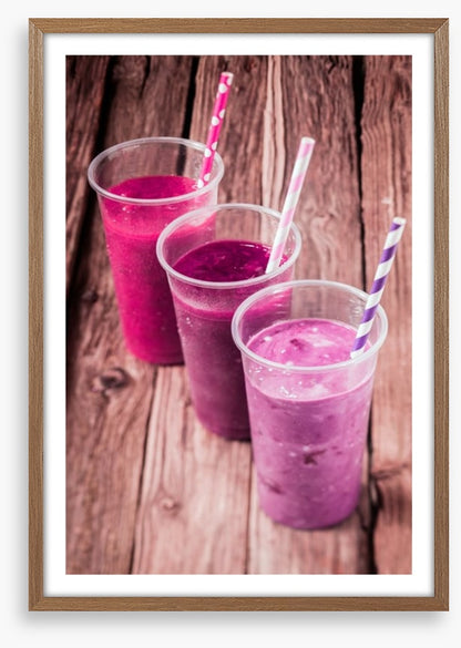 Pink berry smoothie