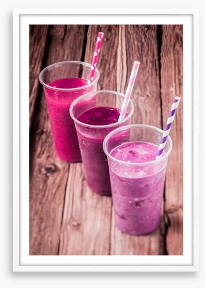 Pink berry smoothie