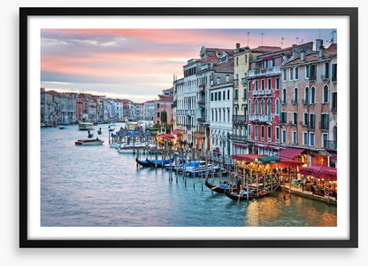 Sunset from the Rialto Bridge
