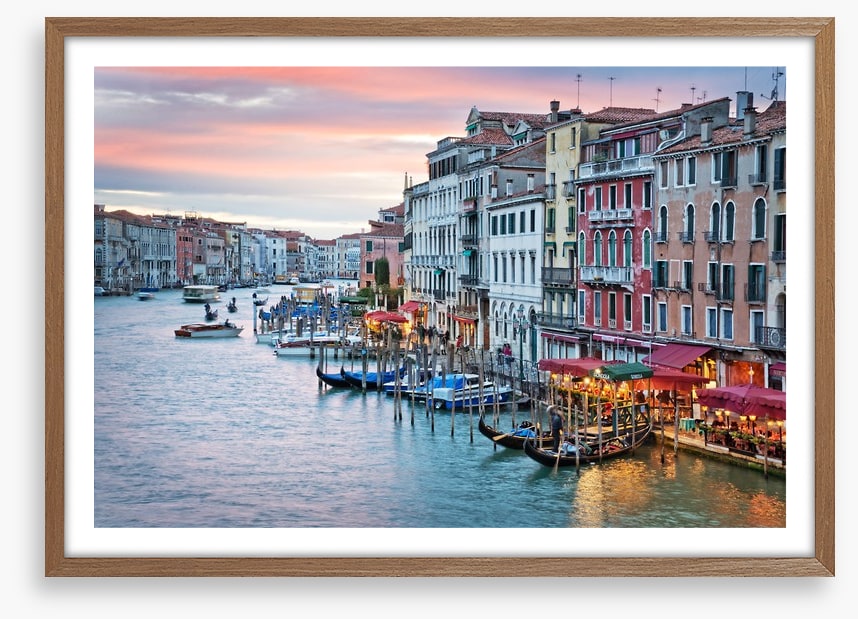 Sunset from the Rialto Bridge