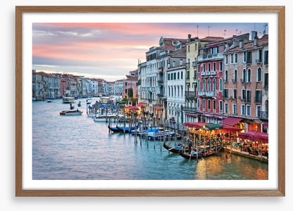 Sunset from the Rialto Bridge