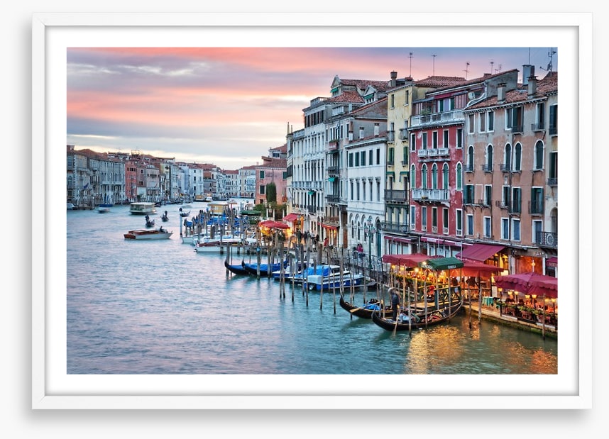 Sunset from the Rialto Bridge
