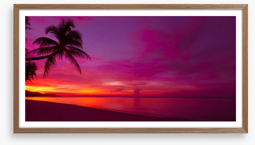 Tropical sunset panorama