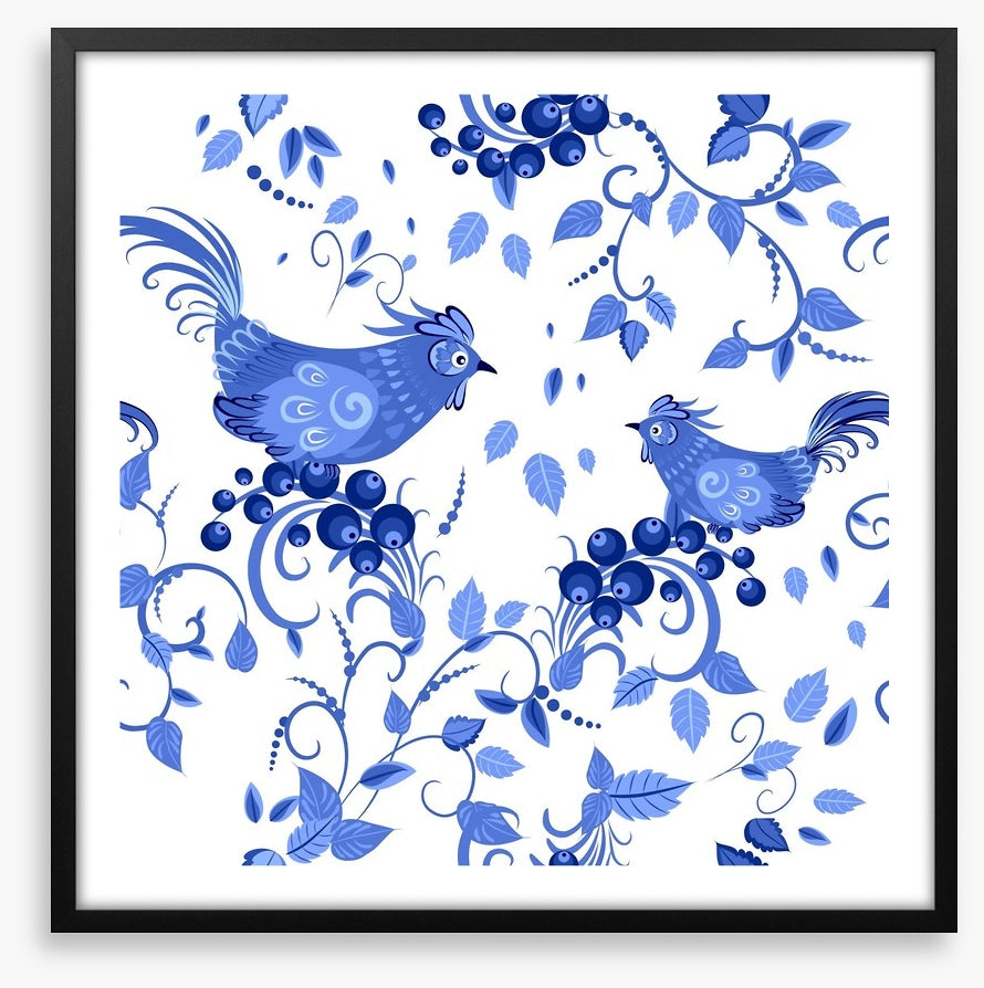Blue bird berries