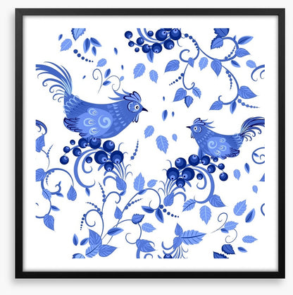Blue bird berries