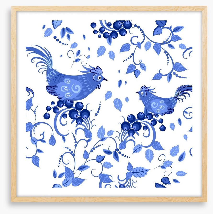 Blue bird berries