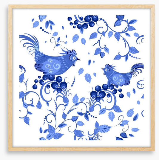 Blue bird berries