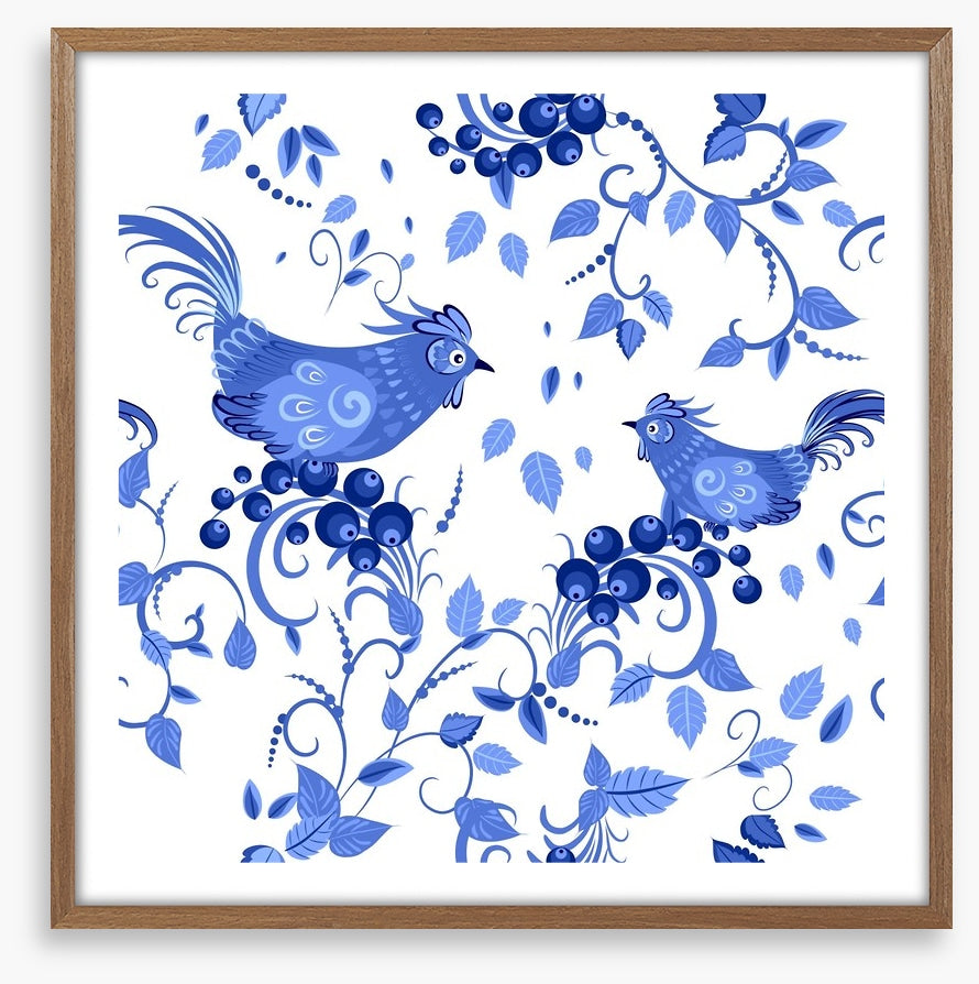 Blue bird berries