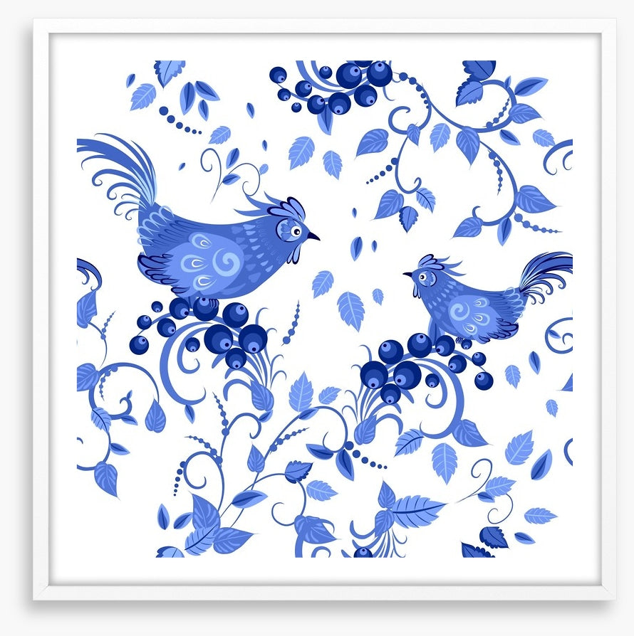 Blue bird berries