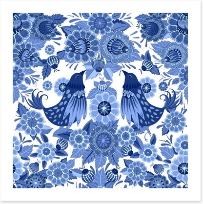 Blue bird bloom