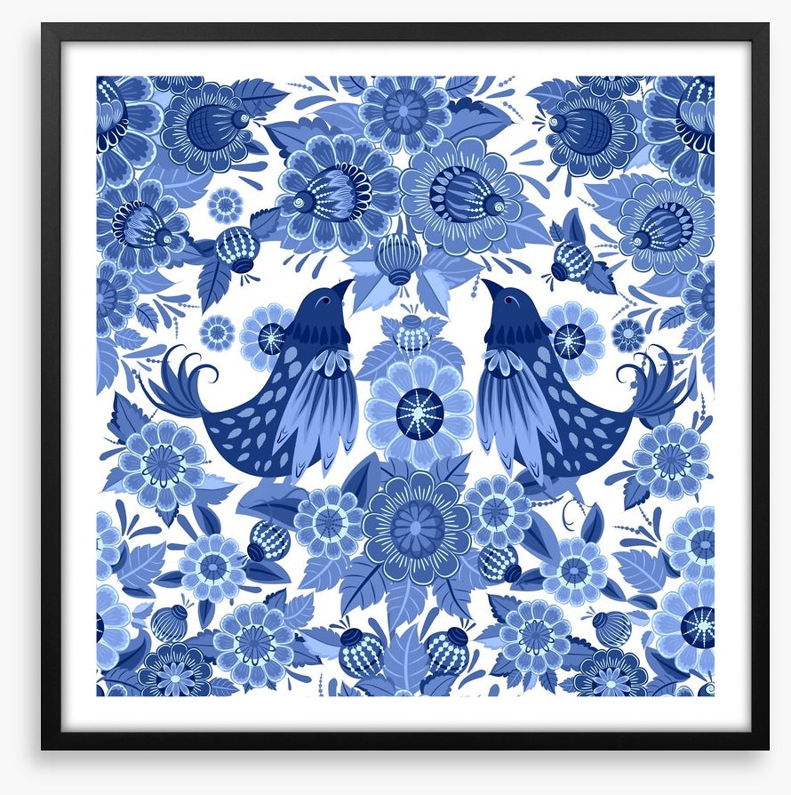 Blue bird bloom