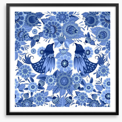 Blue bird bloom