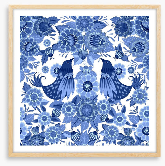 Blue bird bloom